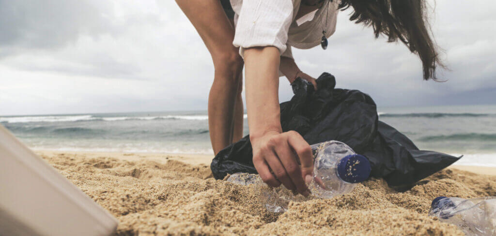 Plastic Collection on beach - and sustainable beach essentials