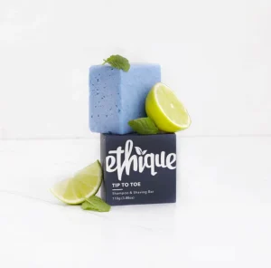 Ethique Tip To Toe Shampoo & Shaving Bar - Plastic Free Shaving Cream