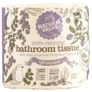 Natural Value 100% Recycled Toilet Paper