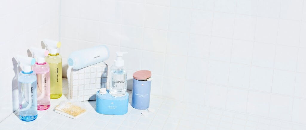 Blueland Plastic free Refillable Cleaning Products Banner