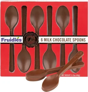 Fruidles Milk Chocolate Spoons - Edible Cutlery.