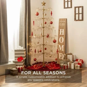 Wrought Iron Gold Christmas Tree