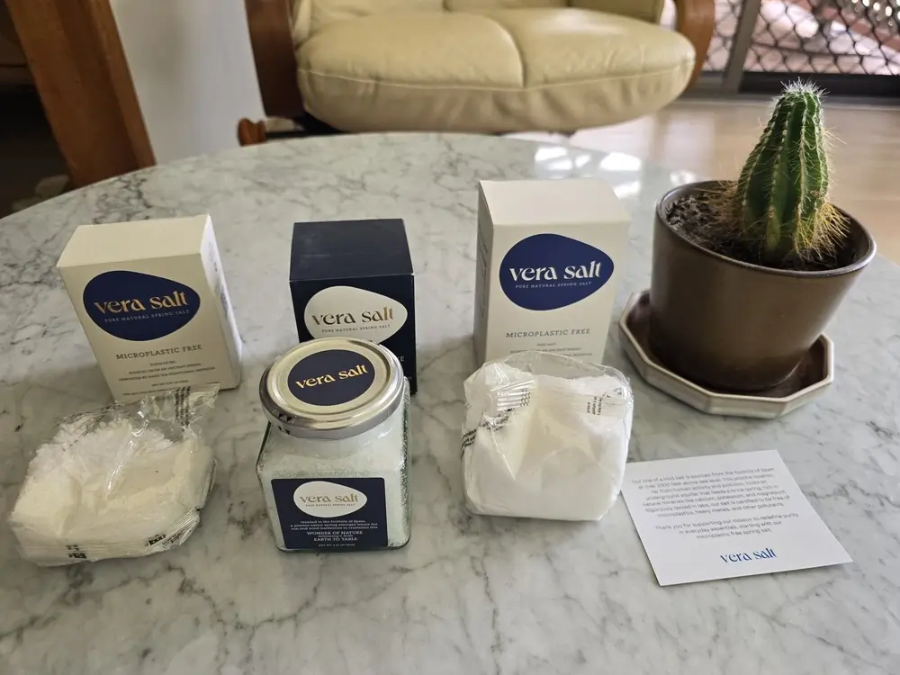 Vera Salt Pure Natural Microplastic-free Spring Salt tested by I'm Plastic Free