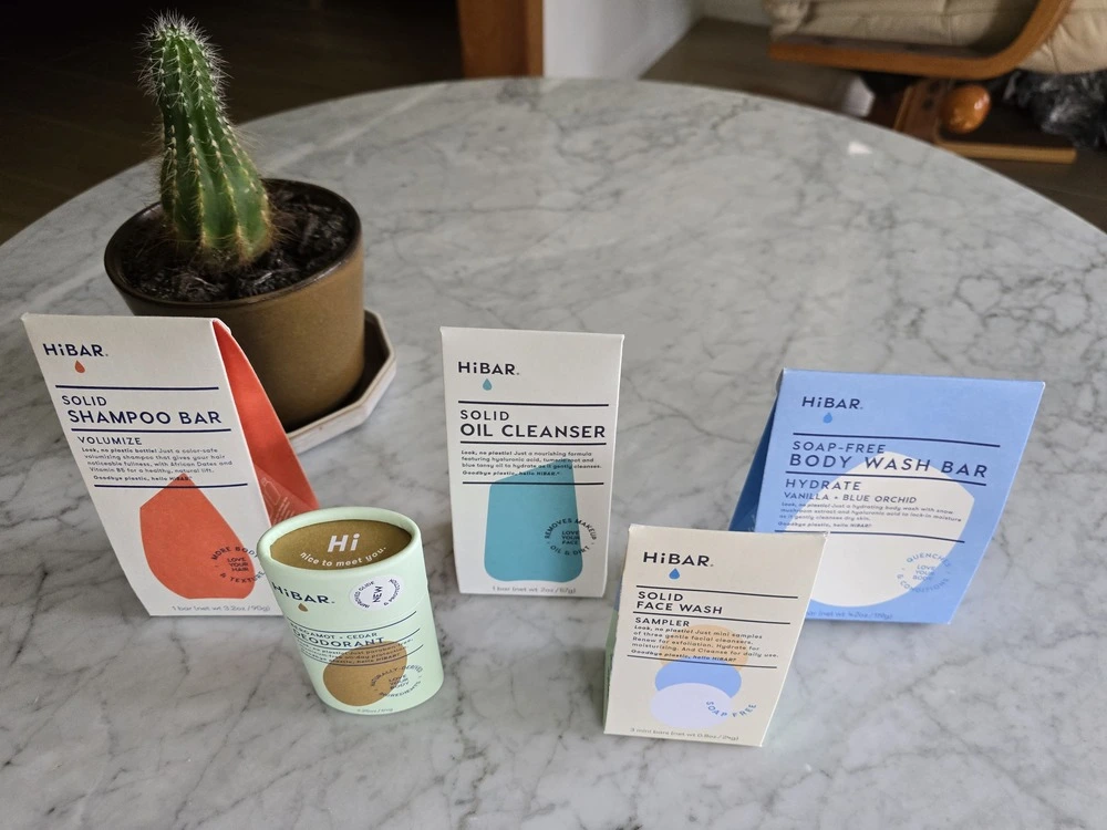 HiBAR Plastic-Free Shampoo, Deodorant, Cleanser, Face Wash, Body Wash