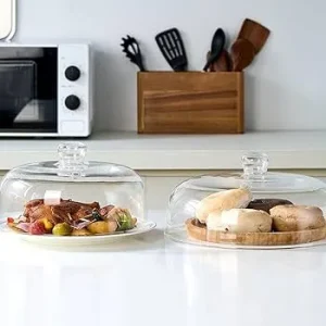 EliteVibe All-Glass Microwave Cover Non-Toxic Microwave Lid Guard