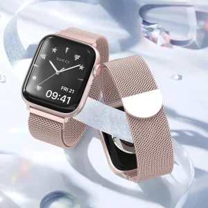 Milanese Loop Stainless Steel Strap Compatible with Apple Watch Bands for Women & Men - Plastic-free Apple Watch Band